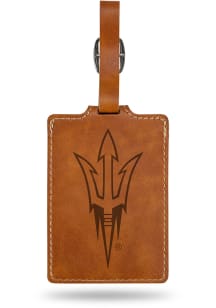 Arizona State Sun Devils Brown Laser Engraved Luggage Tag