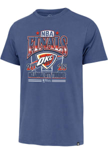 47 Oklahoma City Thunder Blue 2025 Finals Participant Short Sleeve Fashion T Shirt