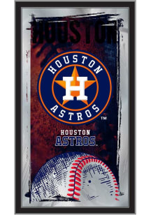 Houston Astros Baseball Hanging Back Bar Mirror