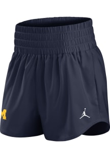 Nike Michigan Wolverines Womens Navy Blue One Shorts