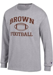 Champion Brown Bears Grey Football Football Jersey Long Sleeve T Shirt