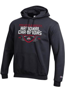 Champion Ohio State Buckeyes Mens Black Football 2024 Football National Champion Gridiron Powerble..