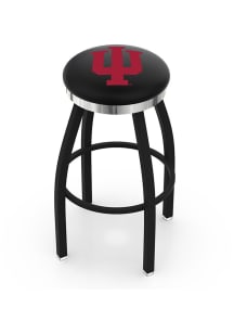 Indiana Hoosiers Chrome Seat Pub Stool - Black