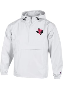 Champion Texas Tech Red Raiders Mens White State Packable Pullover Jackets