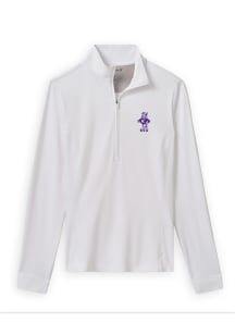 Johnnie O K-State Wildcats Womens White Susie Qtr Zip