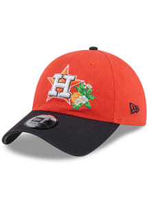 New Era Houston Astros 2026 Spring Training Casual Classic No Side Patch Adjustable Hat - Orange