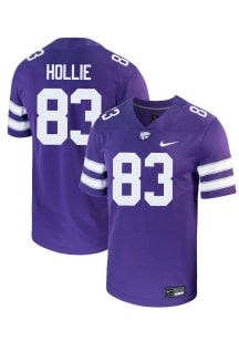 Jackson Hollie  Nike K-State Wildcats Purple NIL Name And Number Football Jersey