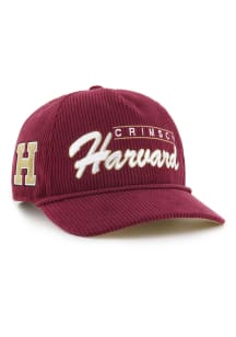 47 Harvard Crimson Double Header Hitch Adjustable Hat - Crimson