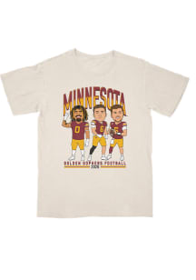 Campus Ink Minnesota Golden Gophers Youth Ivory Caricature Player Tee