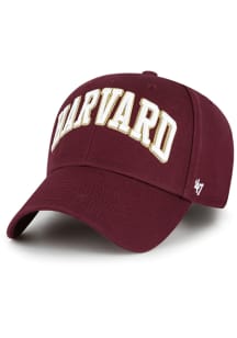 47 Harvard Crimson Legend Lone Script MVP Adjustable Hat - Maroon