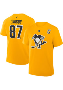 Sidney Crosby Pittsburgh Penguins Gold Alternate Short Sleeve Player T Shirt