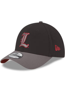 New Era Louisville Cardinals Mens Black Black Graphite Color Pop GCP 39THIRTY Flex Hat
