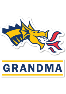 Drexel Dragons 3 Inch Grandma Auto Decal - Navy Blue