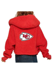 Jill Martin Kansas City Chiefs Womens Red Embroidered Lounger Medium Weight Jacket