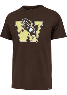 47 Western Michigan Broncos Brown Franklin Fieldhouse Knockout Short Sleeve Fashion T Shirt
