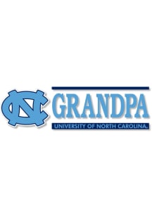 North Carolina Tar Heels 6x2 Grandpa Auto Decal - Light Blue