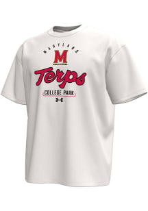 Under Armour Maryland Terrapins Natural Gameday Icon Short Sleeve Fashion T Shirt