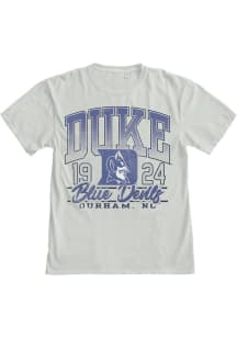 Blue 84 Duke Blue Devils Ash Kicking It Short Sleeve T Shirt
