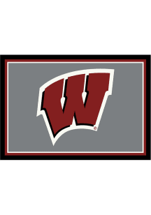 Wisconsin Badgers 4x6 Spirit Interior Rug - Red