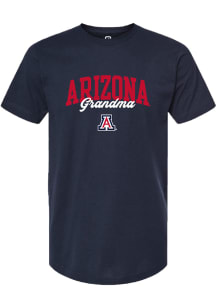 Summit Sportswear Arizona Wildcats Womens Navy Blue Grandma Short Sleeve T-Shirt