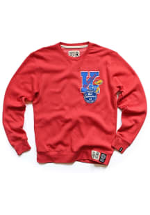 Wilt Chamberlain Kansas Jayhawks Mens Red Big Dipper Player Crew