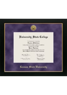 K-State Wildcats Medallion Manchester Diploma Frame - Purple