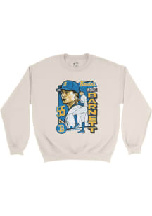 Michael Barnett  Campus Ink UCLA Bruins Youth Ivory Illustrated Long Sleeve Crew Sweatshirt