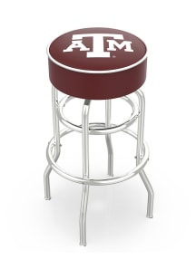 Texas A&M Aggies Double-Ring Swivel Pub Stool - Black