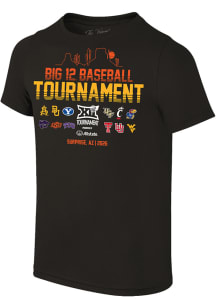 Big 12 Youth Black 2026 Big 12 Baseball Tournament Short Sleeve T-Shirt