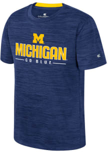 Colosseum Michigan Wolverines Youth Navy Blue Anderson Short Sleeve T-Shirt