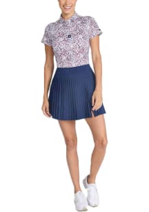 Arizona Wildcats Womens White Paint Splatter Short Sleeve Polo Shirt
