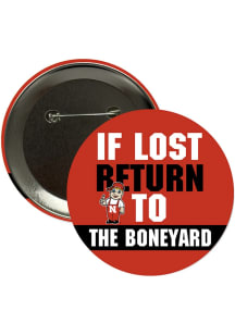 Nebraska Cornhuskers 3" If Lost Return To The Boneyard Button - Red