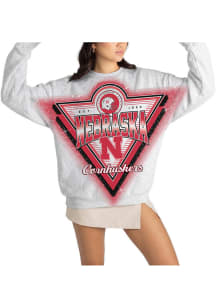 Gameday Couture Nebraska Cornhuskers Womens Grey Chasing Victory Crew Sweatshirt