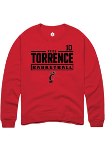 Kylie Torrence Cincinnati Bearcats Mens Red NIL Stacked Box Player Crew
