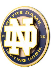 Notre Dame Fighting Irish 3D Sign - Navy Blue