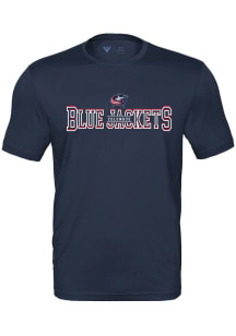 Levelwear Columbus Blue Jackets Navy Blue Anthem Journey Short Sleeve T Shirt