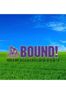 James Madison Dukes Large Bound Yard Sign - Purple