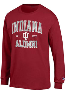 Champion Indiana Hoosiers Crimson Est Alumni Jersey Long Sleeve T Shirt