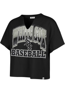 47 Chicago White Sox Womens Black Win Big Short Sleeve T-Shirt