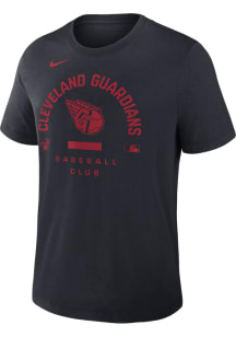 Nike Cleveland Guardians Navy Blue Authentic Collection Early Work Short Sleeve Fashion T Shirt
