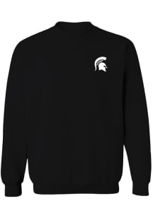 Vive La Fete Michigan State Spartans Womens Black Impressions Crew Sweatshirt