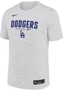 Nike Los Angeles Dodgers White Authentic Collection Velocity Short Sleeve T Shirt