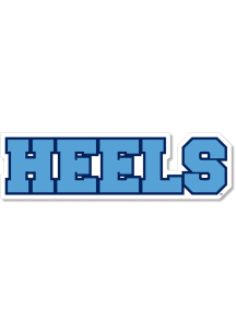 North Carolina Tar Heels 3 Inch Wordmark Auto Decal - Light Blue