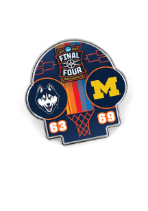 Michigan Wolverines Souvenir Scoreboard 2026 MBB Nat Champ Pin - Blue