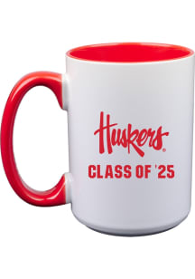 Nebraska Cornhuskers Class of 2025 15oz Ceramic Mug - White