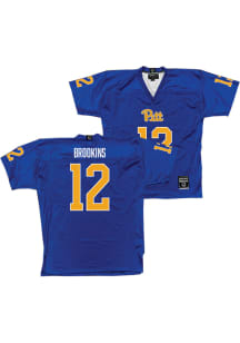 Cruce Brookins   Pitt Panthers Blue NIL Blue Football Jersey