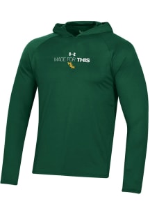 Under Armour William & Mary Tribe Mens Green Unity Bench Tech Hood Hood