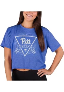 Concepts Sport Pitt Panthers Womens Blue Quest Short Sleeve T-Shirt
