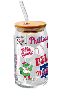 Philadelphia Phillies 16oz Local Glass Can Pint Glass - White