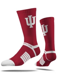Indiana Hoosiers Strideline Premium Knit Mens Crew Socks